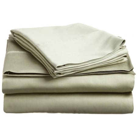 Superior 400 Thread Count Egyptian Cotton Twin Sheet Set Solid Sage 400TWSH SLSG